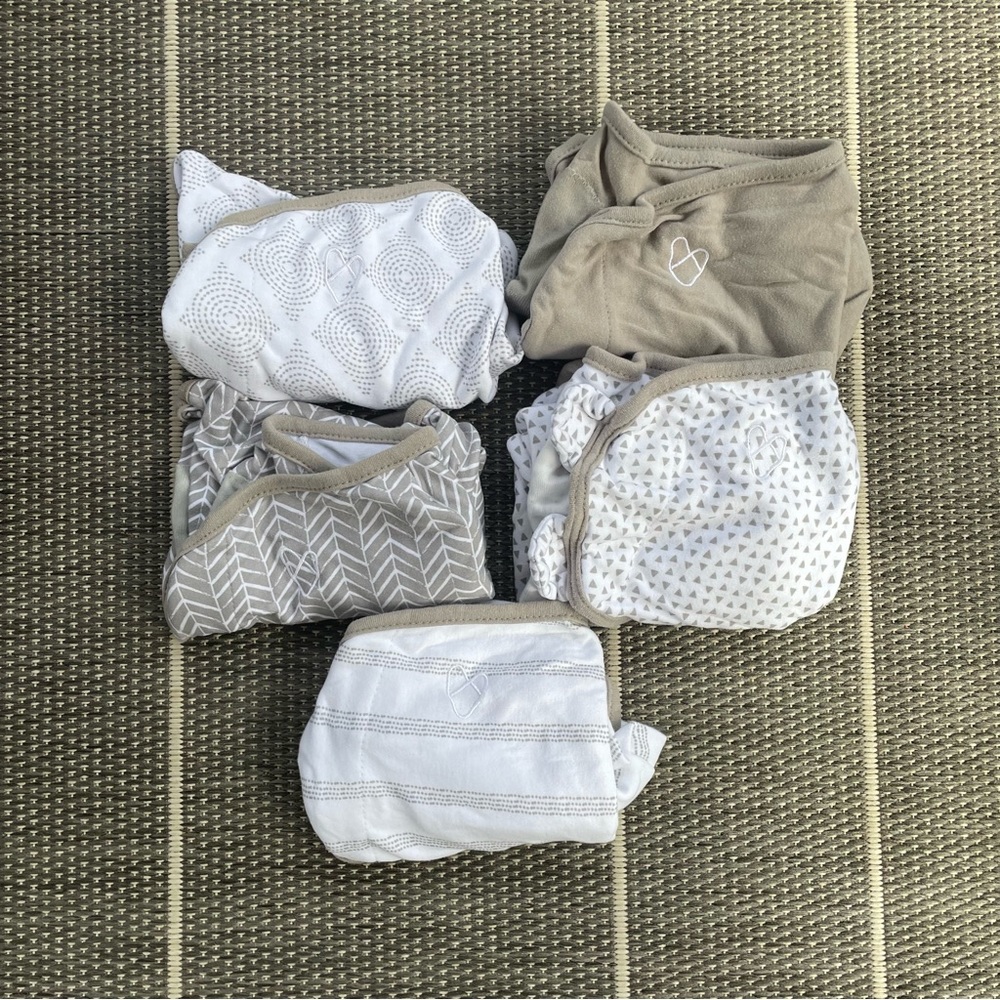 Bundle of 5 SwaddleMe Original Swaddles - Grays, 0-3 Months